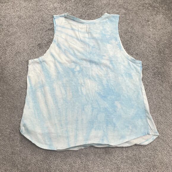 Disney Mickey Mouse Graphic Tank Top Juniors XXL Large Blue Tie-Dye Sleeveless - Picture 2 of 8